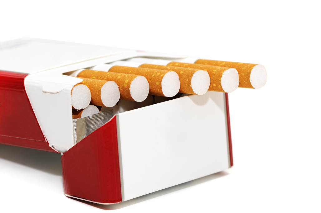 cigarettes isolated on a white background