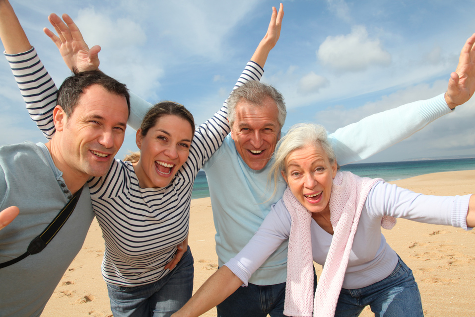 Family vacation at the beach