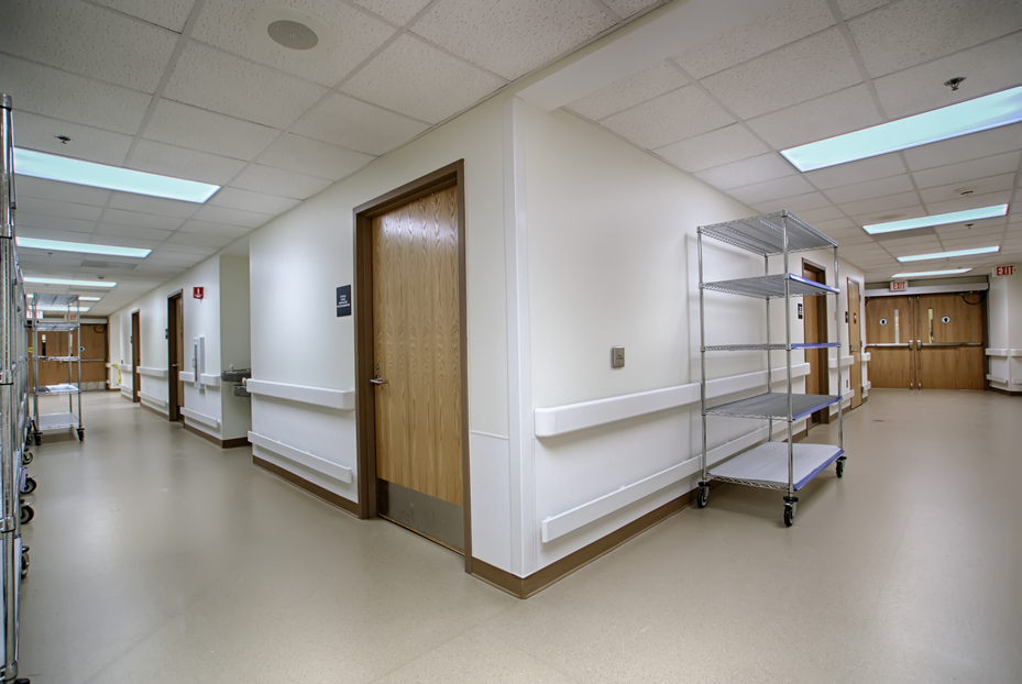 long hospital corridor hallway